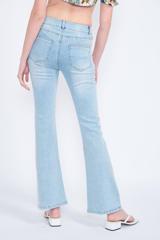 Jenna High Waisted Flare Leg Denim Jeans