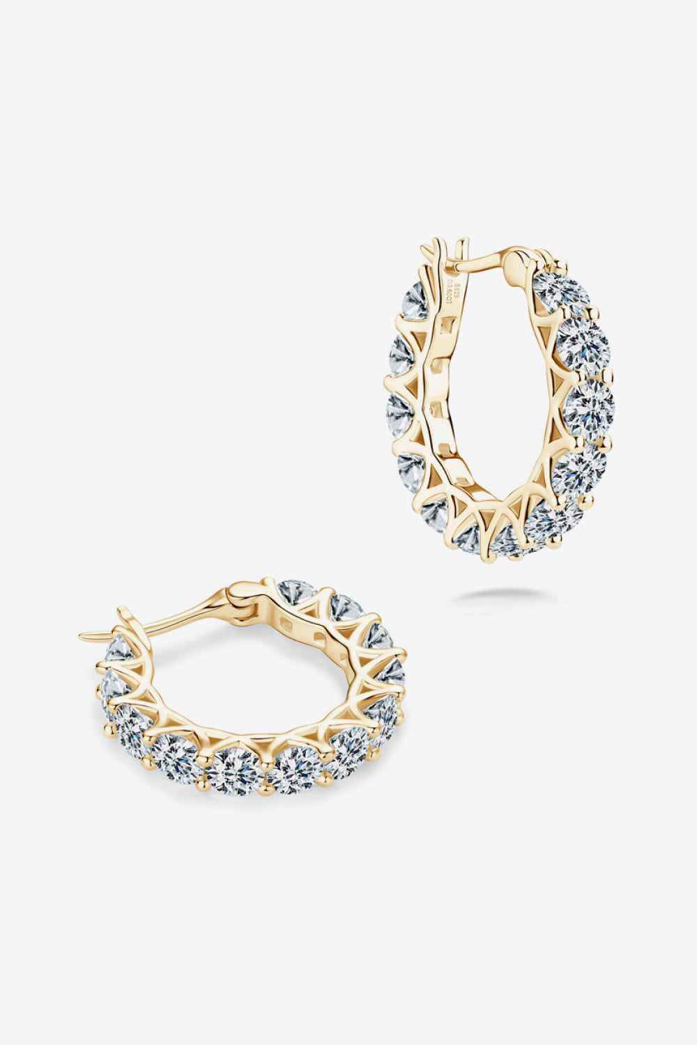 Inelda 7.2 Carat Moissanite 925 Sterling Silver Earrings