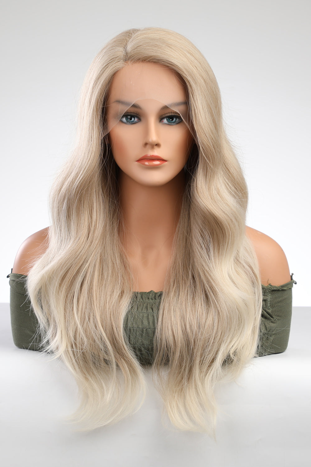 Georgia 13 x 2" Lace Front Wigs Synthetic Long Wave 25" 150% Density