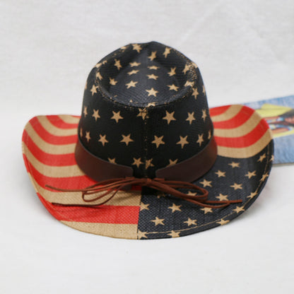 Stars & Stripes Print Paper Cloth Hat