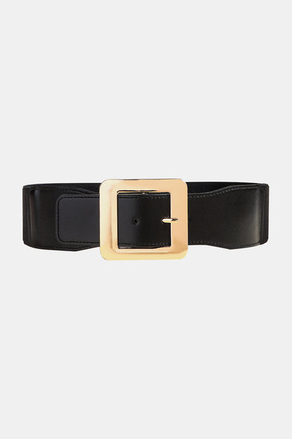 Minimal Alloy Buckle PU Leather Belt