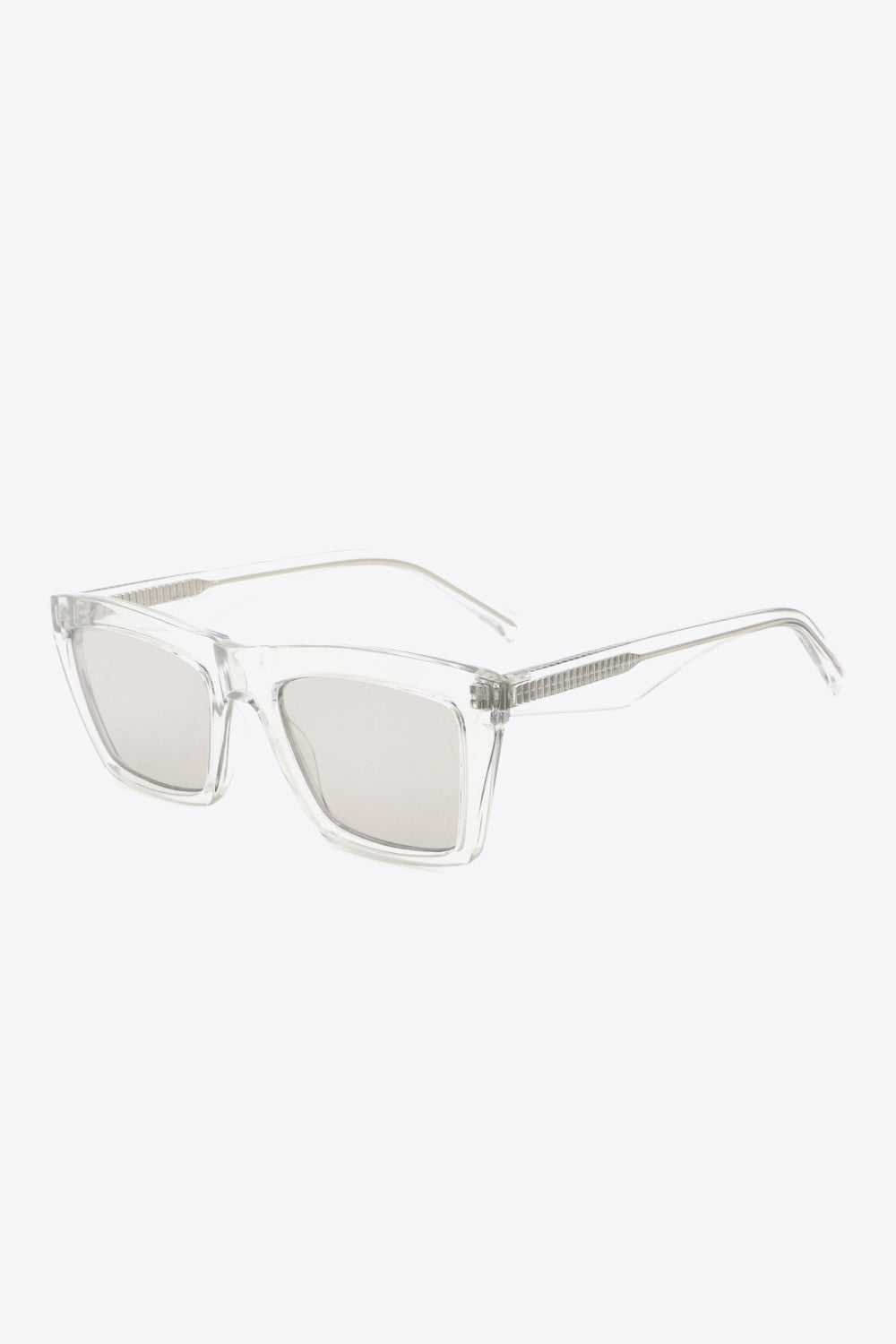 Clear Frame Rectangle Sunglasses