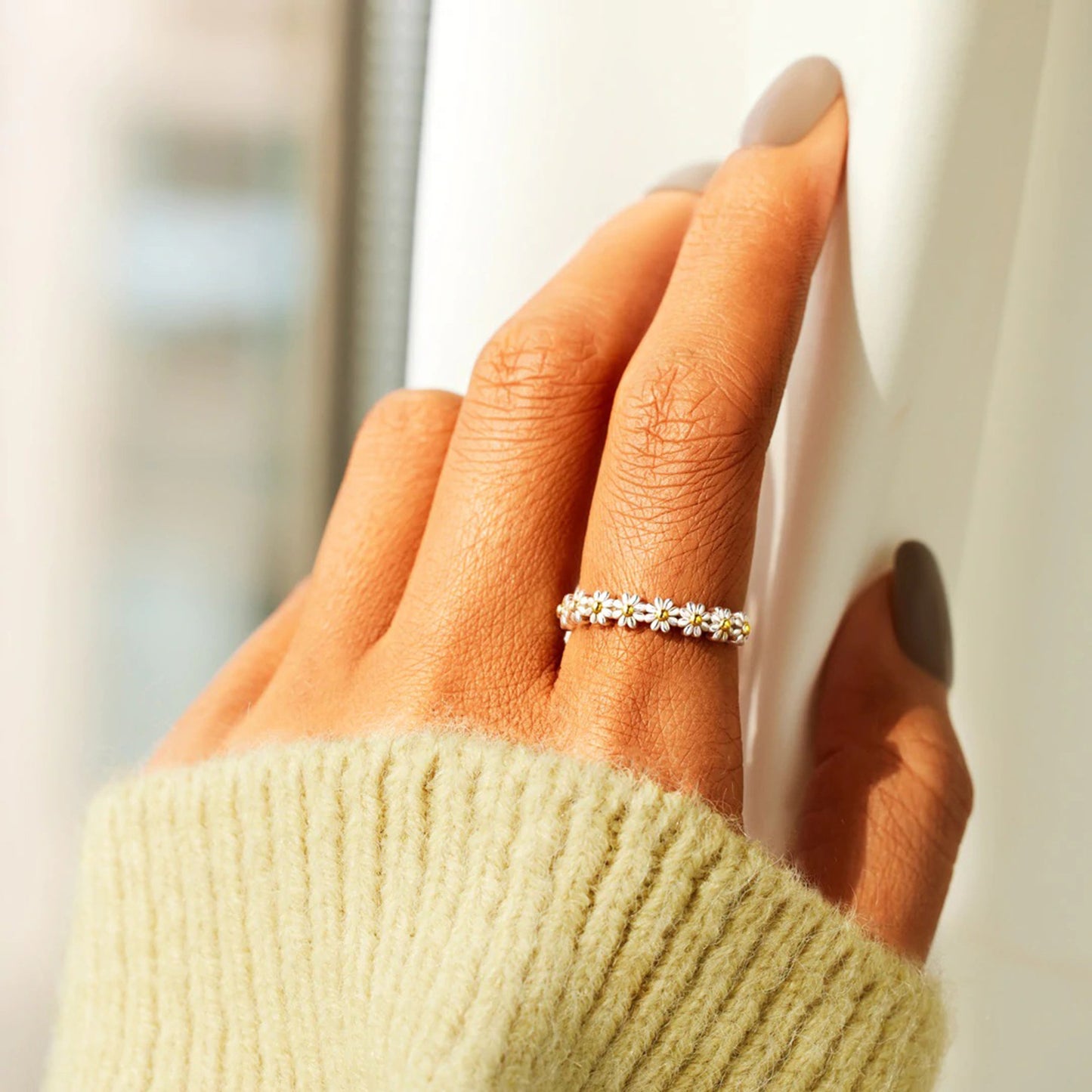 Daisy Sterling Silver Ring