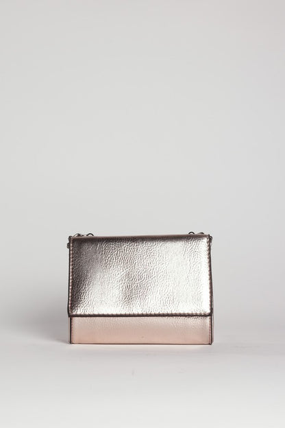 Jess Metallic Crossbody Clutch Bag