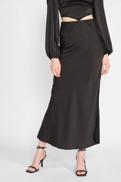 Bia Cut Maxi Skirt with Slit