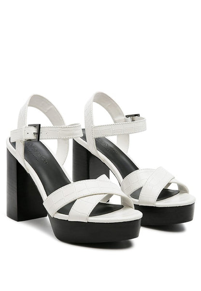 Chypre High Platform High Heel Block Sandals