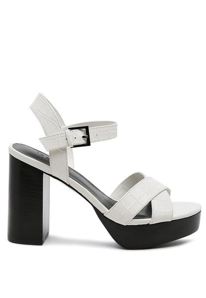 Chypre High Platform High Heel Block Sandals