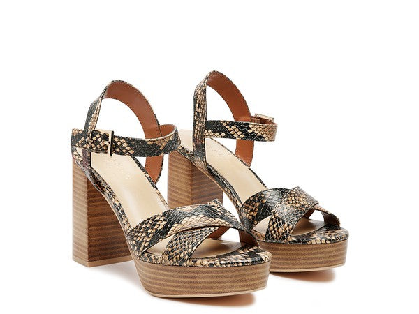 Chypre High Platform High Heel Block Sandals