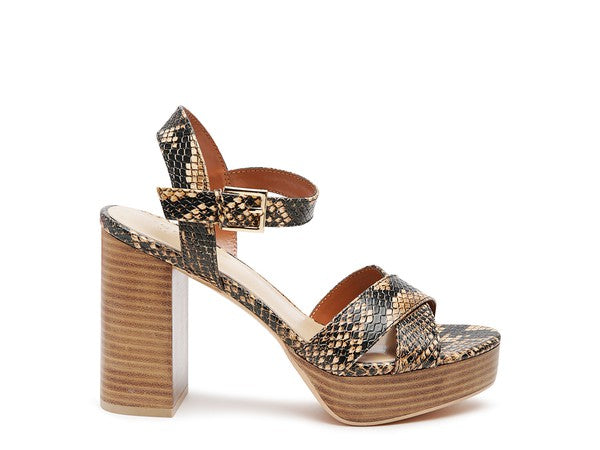 Chypre High Platform High Heel Block Sandals