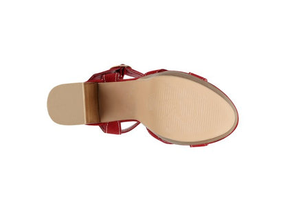 Choupette Suede Leather Block Heel Sandals