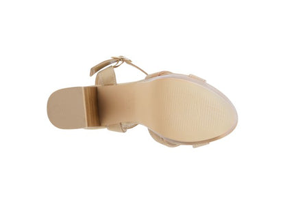 Choupette Suede Leather Block Heel Sandals