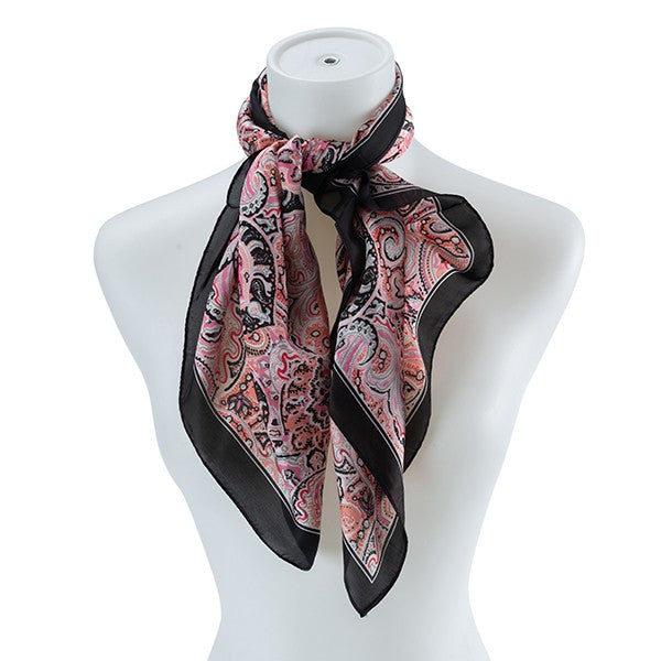 Multi Pattern Silk Scarf