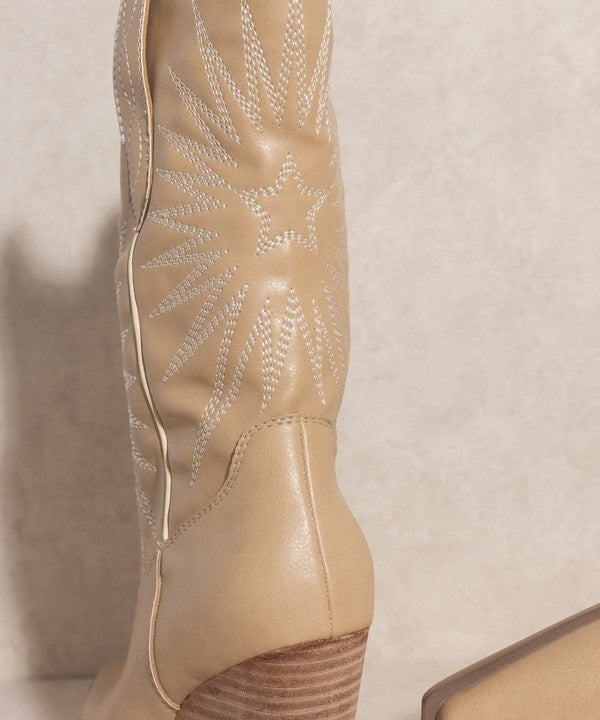 Emery Starburst Embroidery Boots