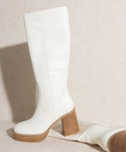 Claudia Platform Knee-High Boots