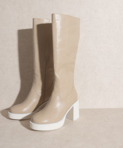 Claudia Platform Knee-High Boots