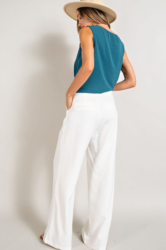 Straight Leg Trouser Pants