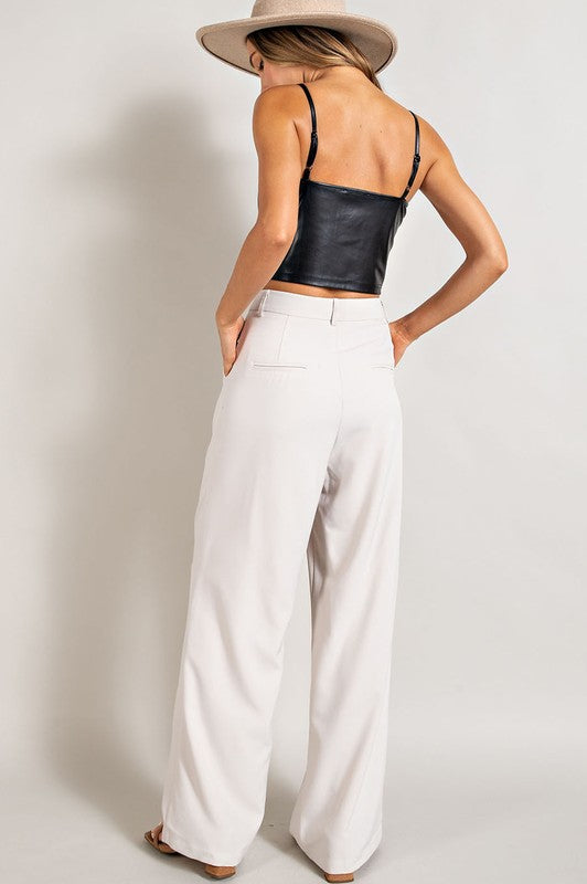 Straight Leg Trouser Pants