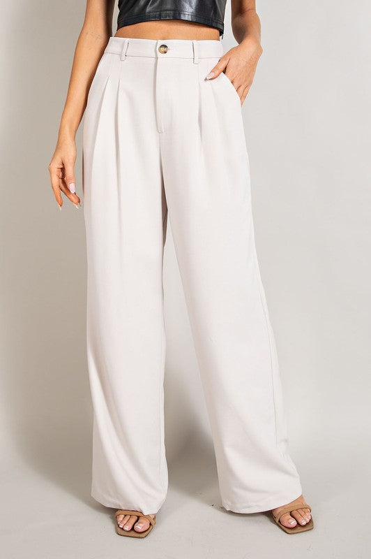 Straight Leg Trouser Pants