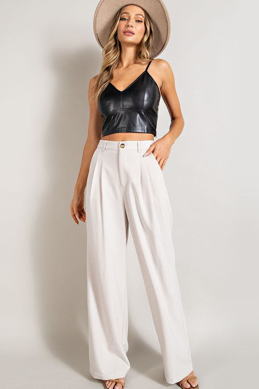 Straight Leg Trouser Pants