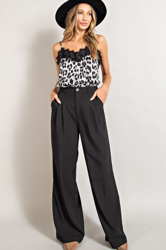 Straight Leg Trouser Pants