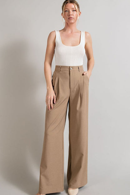 Straight Leg Trouser Pants