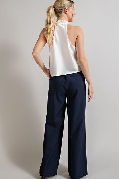 Straight Leg Trouser Pants