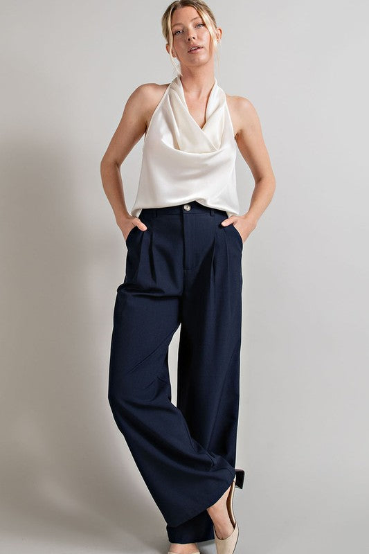 Straight Leg Trouser Pants