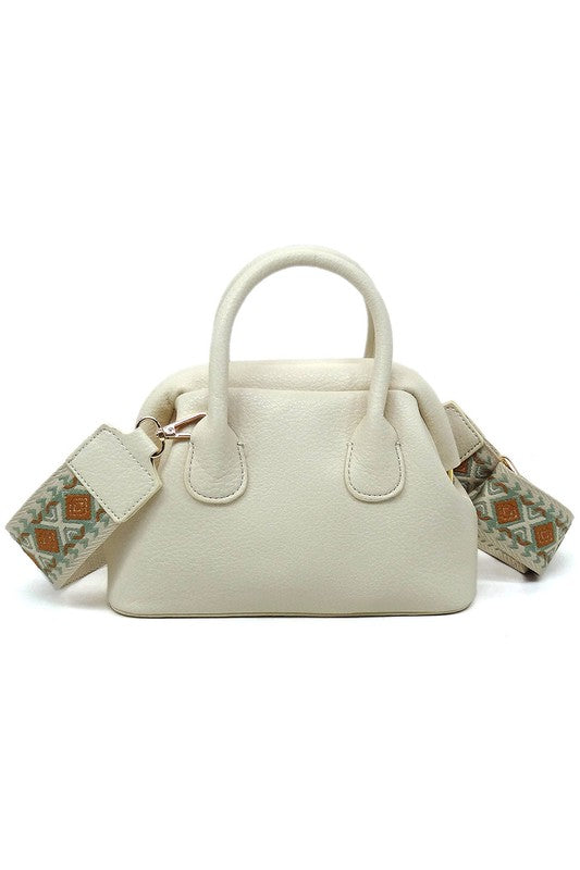 Spring Frame Mini Doctors Satchel Crossbody Bag