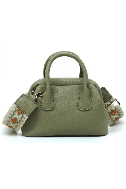 Spring Frame Mini Doctors Satchel Crossbody Bag