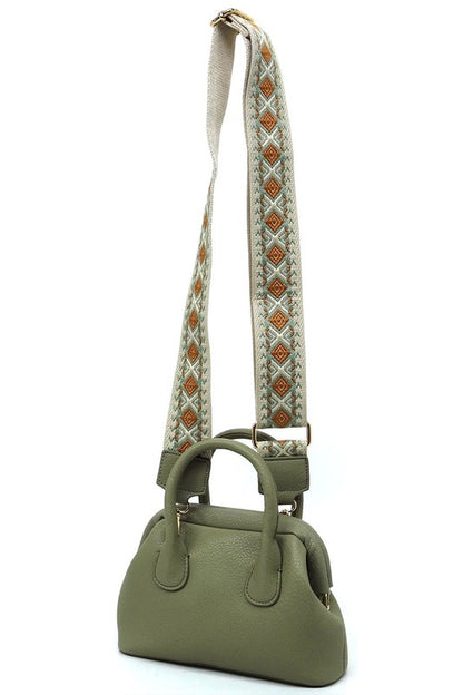 Spring Frame Mini Doctors Satchel Crossbody Bag