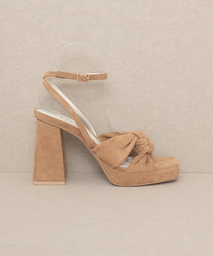 Becca Knotted Band Platform Heels