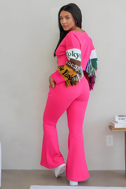 City Hop Lounge Wear Set - Pink