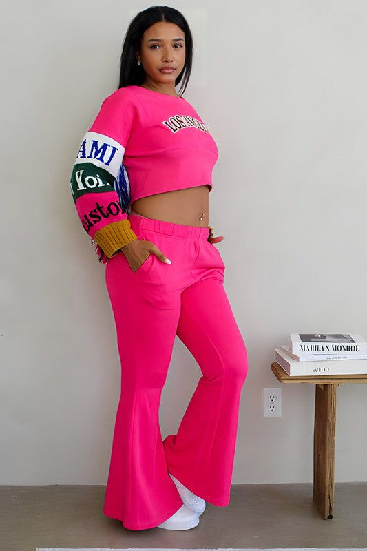 City Hop Lounge Wear Set - Pink