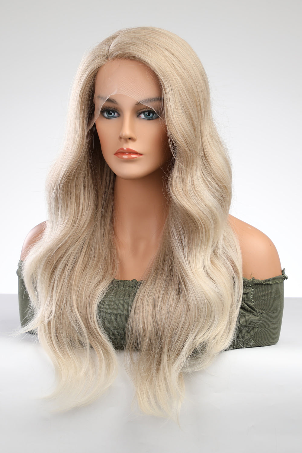 Georgia 13 x 2" Lace Front Wigs Synthetic Long Wave 25" 150% Density