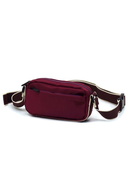 Nylon Fanny Pack Crossbody Bag