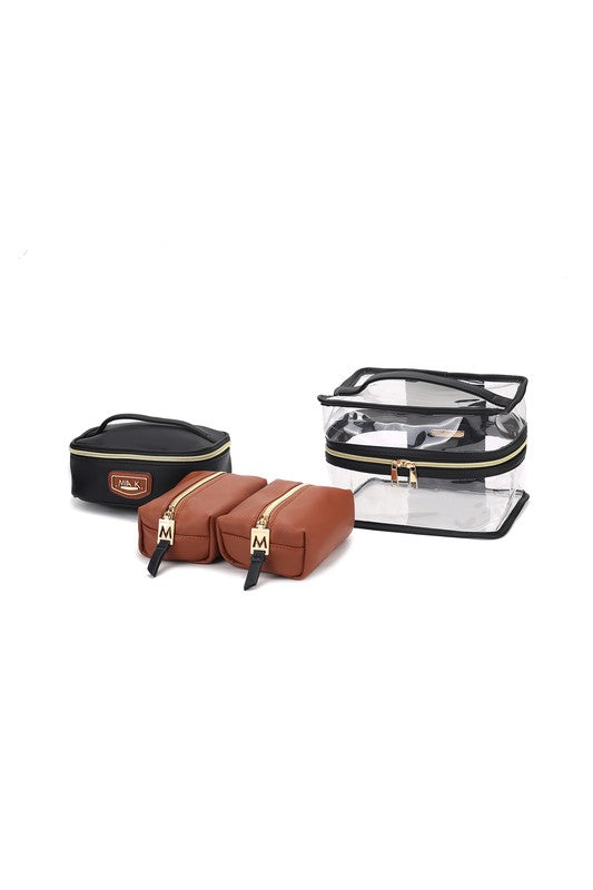 MKF Collection Emma Cosmetic Clear Case set