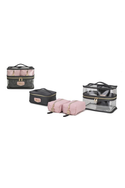 MKF Collection Emma Cosmetic Clear Case set