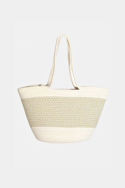 Lainey Braid Pattern Beach Tote Bag