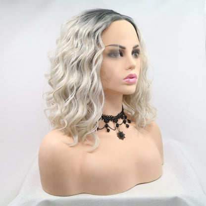 Aurora 13*3" Lace Front Wigs Synthetic Mid-length Wavy 12" 130% Density