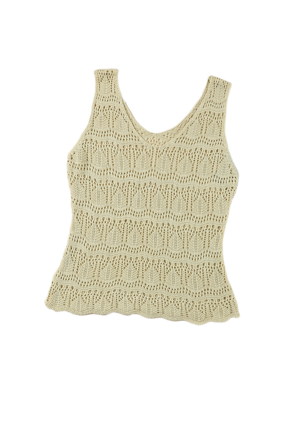 V Neck Hollow-out Knitted Vest