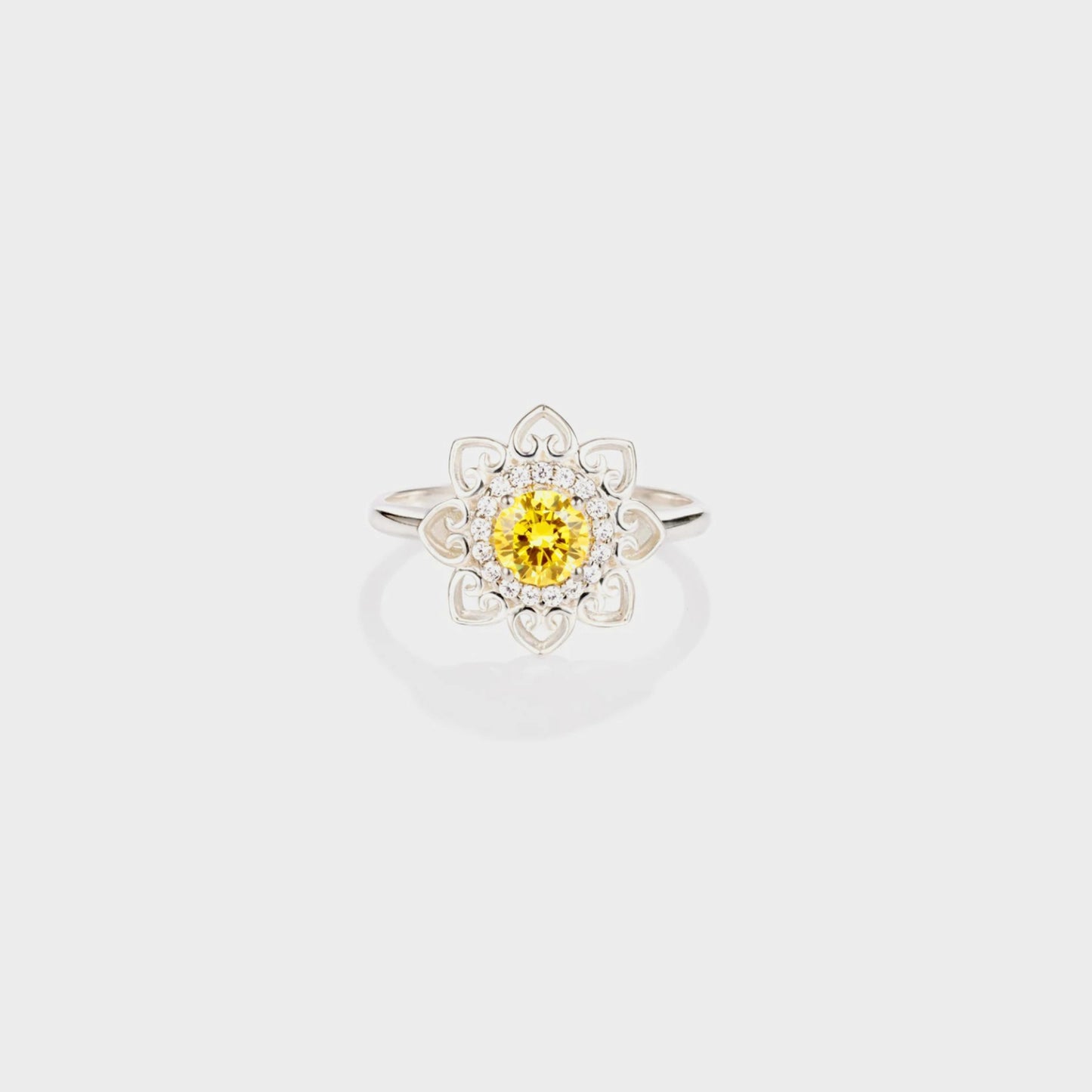 Ethereal Flower Sterling Silver Ring