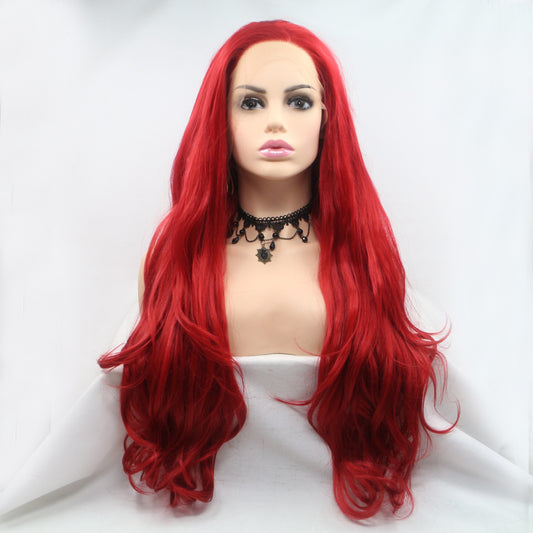 Leira 13*3" Lace Front Wigs Synthetic Long Wavy 24" 130% Density