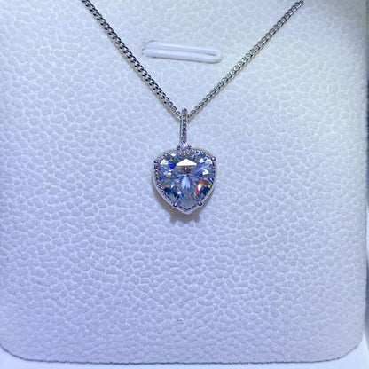 All Hearted 2 Carat Moissanite 925 Sterling Silver Necklace