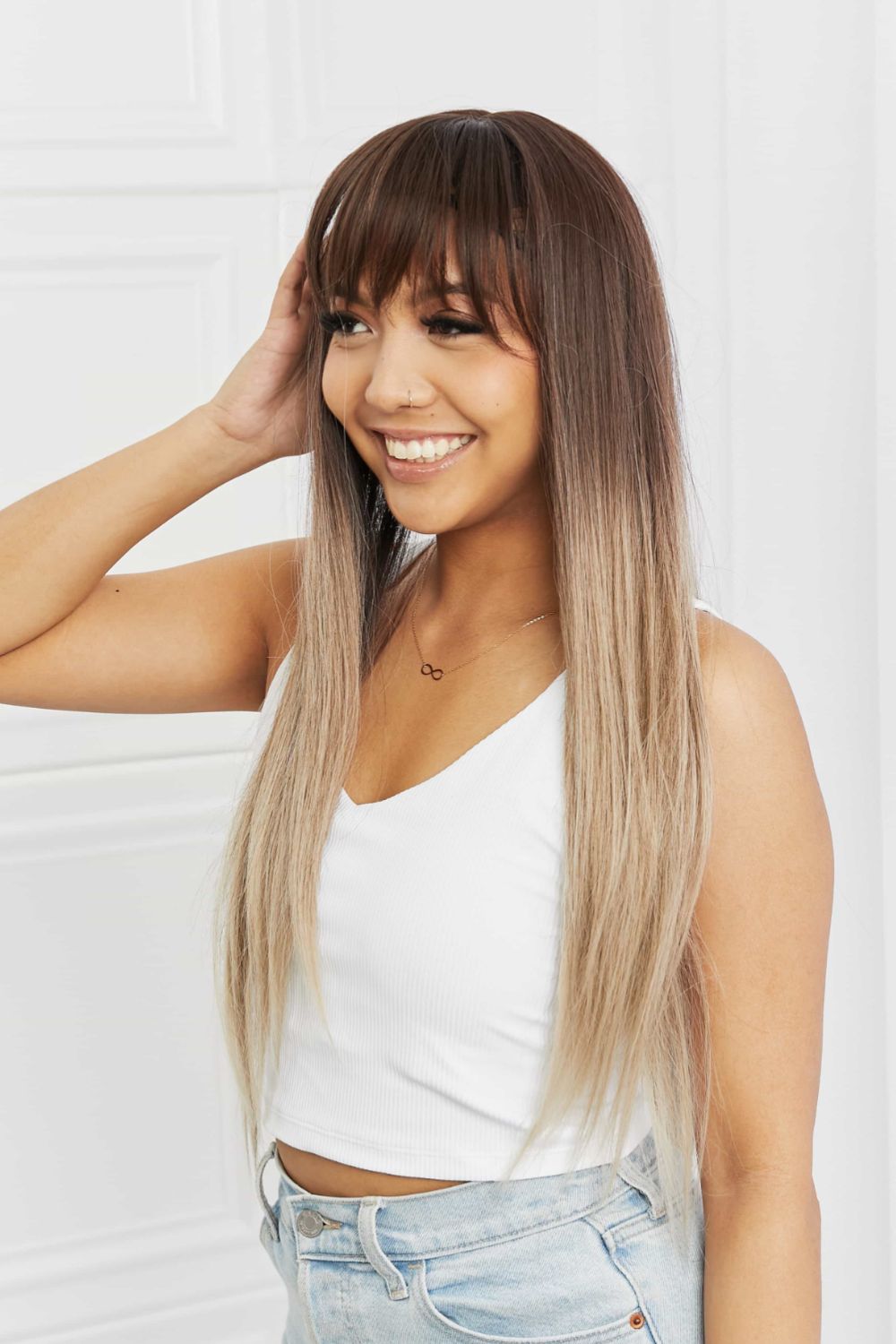 Miley Long Straight Synthetic Wigs 26''