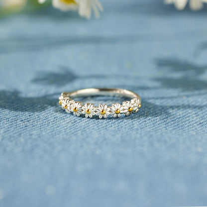 Daisy Sterling Silver Ring