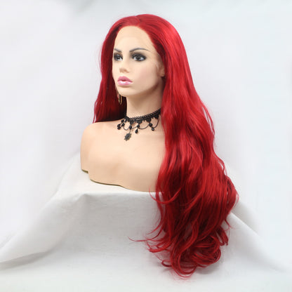 Leira 13*3" Lace Front Wigs Synthetic Long Wavy 24" 130% Density