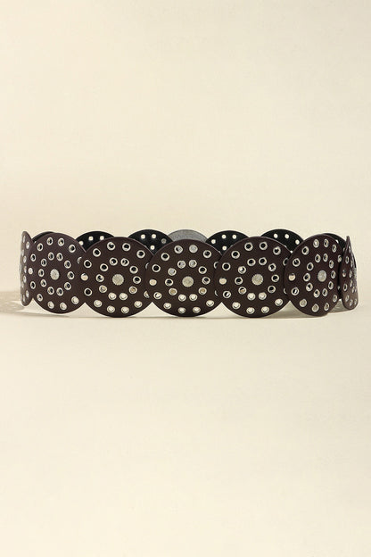 Vintage Boho PU Leather Wide Belt