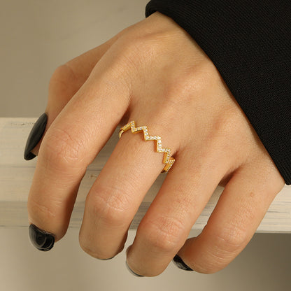 ZigZag Sterling Silver Ring