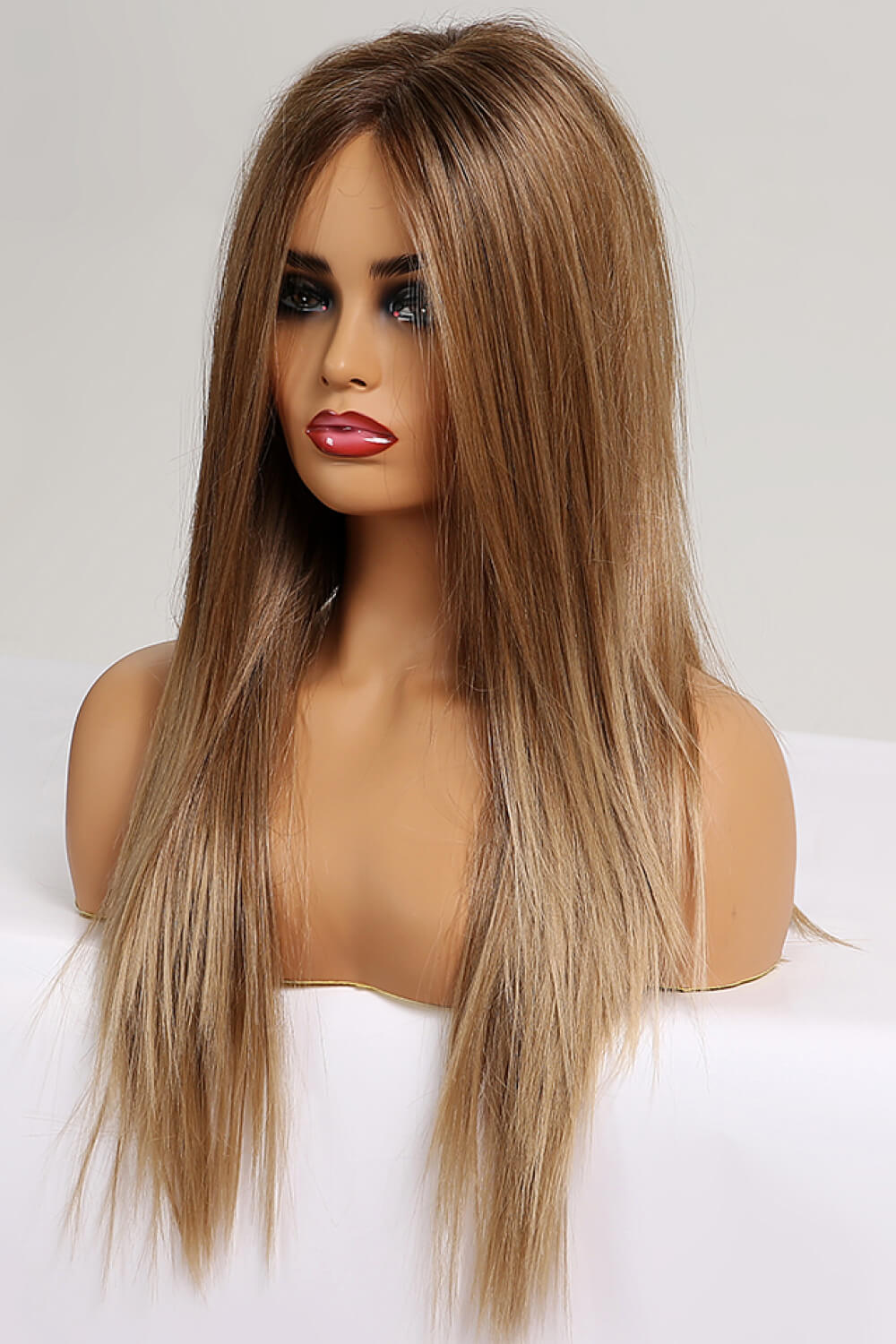 LoLo 13 x 2" Lace Front Wigs Synthetic Long Straight 26'' 150% Density