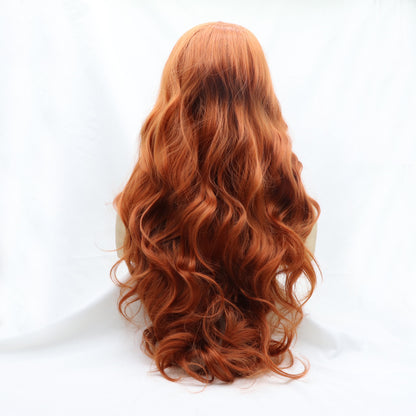 Ginger 13*3" Lace Front Wigs Synthetic Long Wavy 24" 130% Density